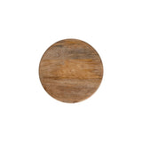 Nobu 30" Modern Industrial Metal Backless Circular Bar Stool