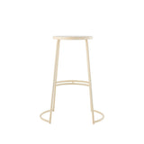 Bergmund 28.75" Modern Designer Iron Curved Backless Bar Stool