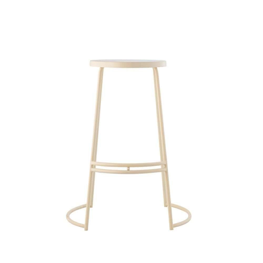 Bergmund 28.75" Modern Designer Iron Curved Backless Bar Stool