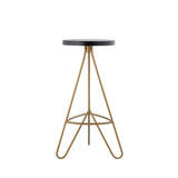 Chantel 30" Modern Industiral Iron Tripod Backless Bar Stool