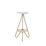 Chantel 30" Modern Industiral Iron Tripod Backless Bar Stool