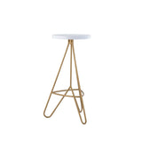 Chantel 30" Modern Industiral Iron Tripod Backless Bar Stool