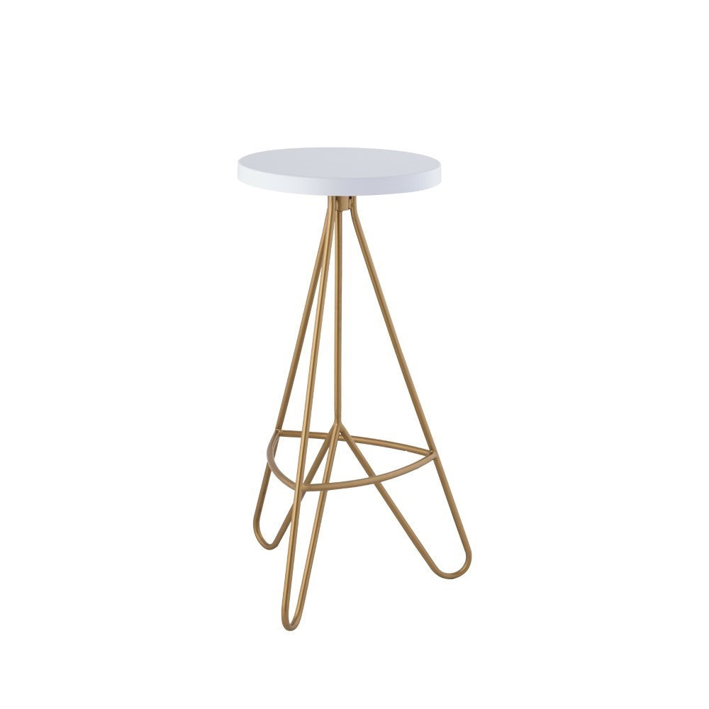 Chantel 30" Modern Industiral Iron Tripod Backless Bar Stool