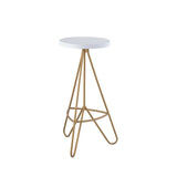 Chantel 30" Modern Industiral Iron Tripod Backless Bar Stool