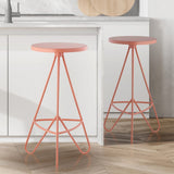 Chantel 30" Modern Industiral Iron Tripod Backless Bar Stool