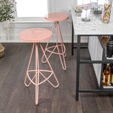 Chantel 30" Modern Industiral Iron Tripod Backless Bar Stool