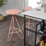 Chantel 30" Modern Industiral Iron Tripod Backless Bar Stool