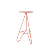 Chantel 30" Modern Industiral Iron Tripod Backless Bar Stool