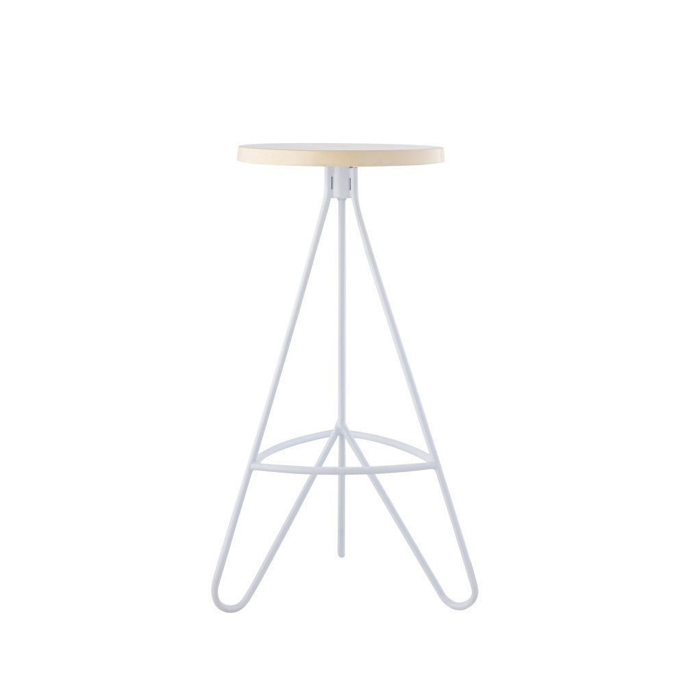 Chantel 30" Modern Industiral Iron Tripod Backless Bar Stool