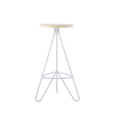 Chantel 30" Modern Industiral Iron Tripod Backless Bar Stool