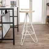Chantel 30" Modern Industiral Iron Tripod Backless Bar Stool