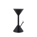 Olivia 29.75" Modern Industrial Iron Hourglass Backless Bar Stool with Foot Rest