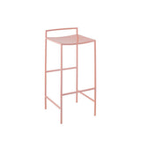 Noble 30" Coastal Contemporary Iron Saddle-Seat Low-Back Bar Stool with Foot Rest