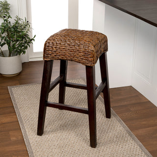 Cebu Bohemian Basics Rattan Backless Bar Stool