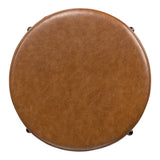 Carrie Modern Round Backless Cushioned Bar/Counter Stool