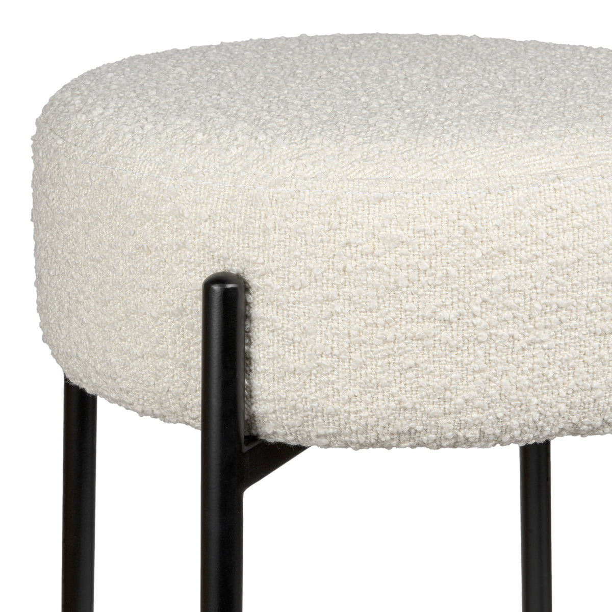 Carrie Modern Round Backless Cushioned Bar/Counter Stool
