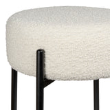 Carrie Modern Round Backless Cushioned Bar/Counter Stool