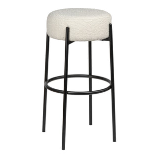 Carrie Modern Round Backless Cushioned Bar/Counter Stool