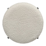 Carrie Modern Round Backless Cushioned Bar/Counter Stool