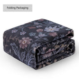Norvyn Art Nouveau Floral Border Machine-washable Area Rug
