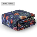 Norvyn Art Nouveau Floral Border Machine-washable Area Rug