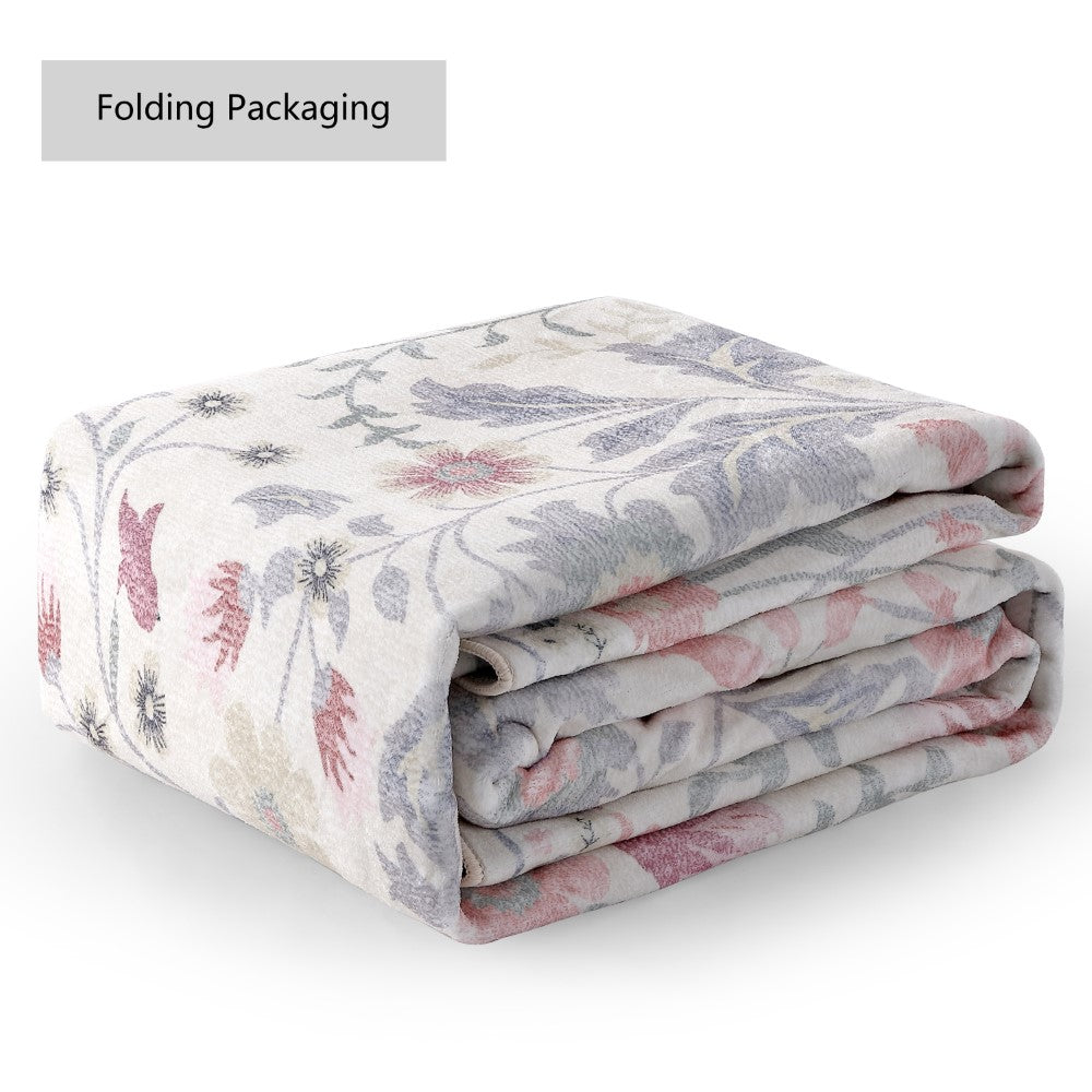 Norvyn Art Nouveau Floral Border Machine-washable Area Rug