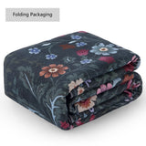 Norvyn Art Nouveau Floral Border Machine-washable Area Rug