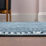 Bhavya Geometric Art Deco Fan Pattern High-low Area Rug