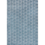 Bhavya Geometric Art Deco Fan Pattern High-low Area Rug