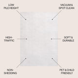 Bhavya Geometric Art Deco Fan Pattern High-low Area Rug