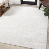 Bhavya Geometric Art Deco Fan Pattern High-low Area Rug