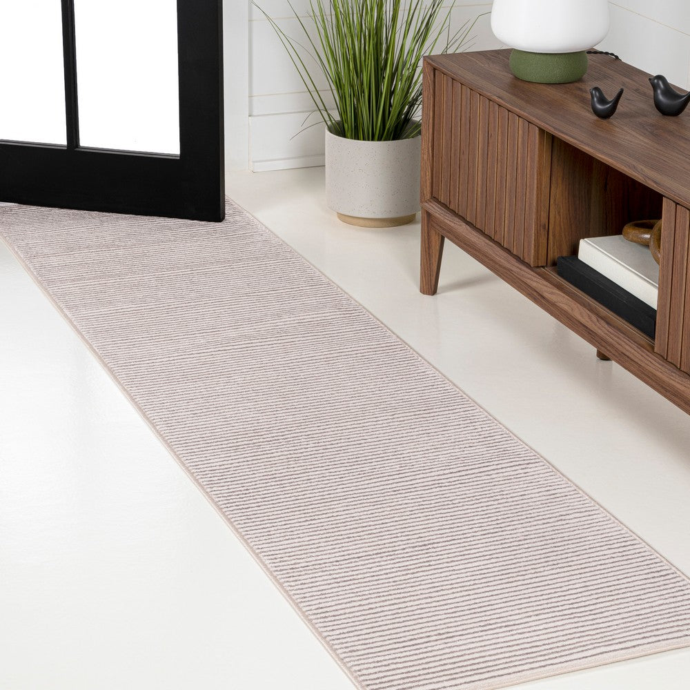 Marlo Modern Minimalist Pinstripe High-low Area Rug