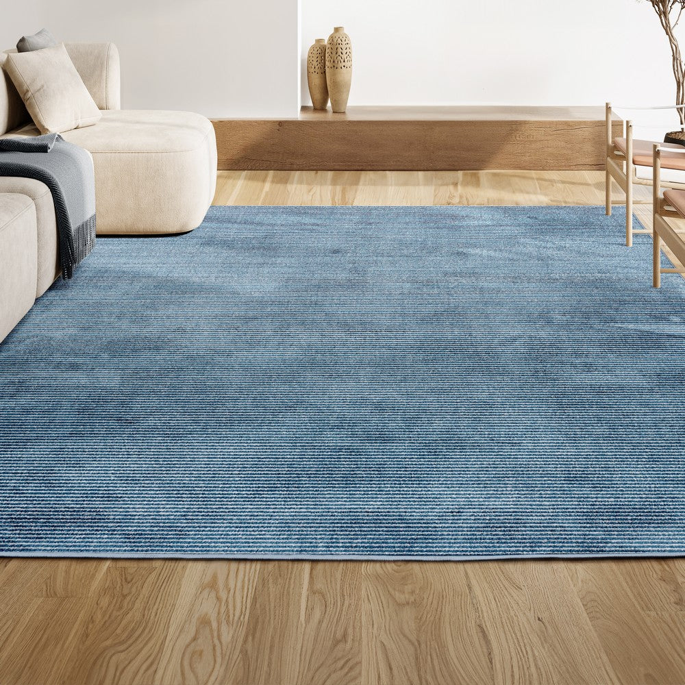 Marlo Modern Minimalist Pinstripe High-low Area Rug