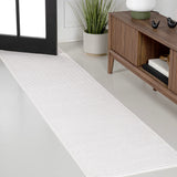 Marlo Modern Minimalist Pinstripe High-low Area Rug
