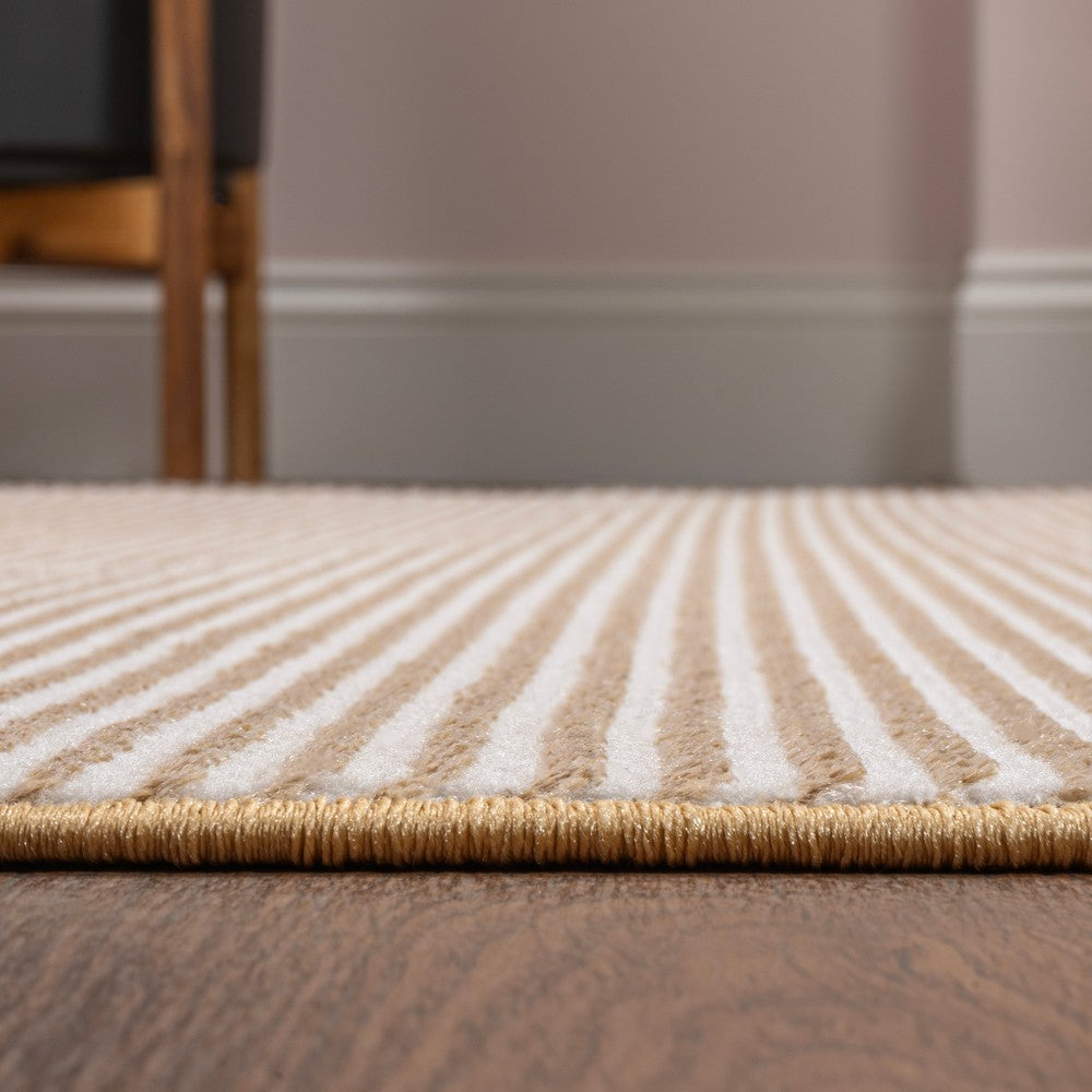 Marlo Modern Minimalist Pinstripe High-low Area Rug