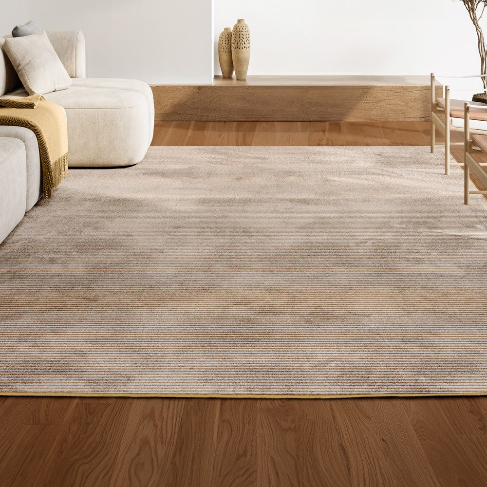 Marlo Modern Minimalist Pinstripe High-low Area Rug