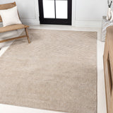 Marlo Modern Minimalist Pinstripe High-low Area Rug