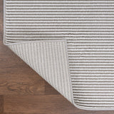 Marlo Modern Minimalist Pinstripe High-low Area Rug
