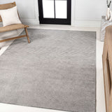 Marlo Modern Minimalist Pinstripe High-low Area Rug