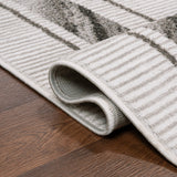 Verano Classic Border Marble Pattern High-low Area Rug