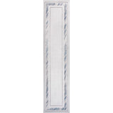 Verano Classic Border Marble Pattern High-low Area Rug