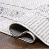 Verano Classic Border Marble Pattern High-low Area Rug