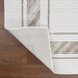 Verano Classic Border Marble Pattern High-low Area Rug