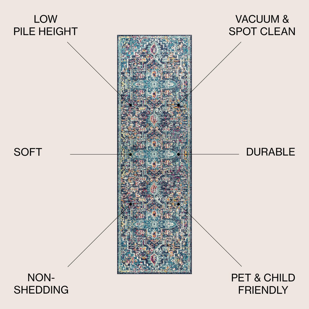 Fogo Zafra Vintage Medallion Area Rug