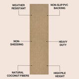 Priscilla Classic Casual Commerical Natural Coir Doormat