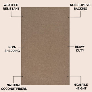 Priscilla Classic Casual Commerical Natural Coir Doormat