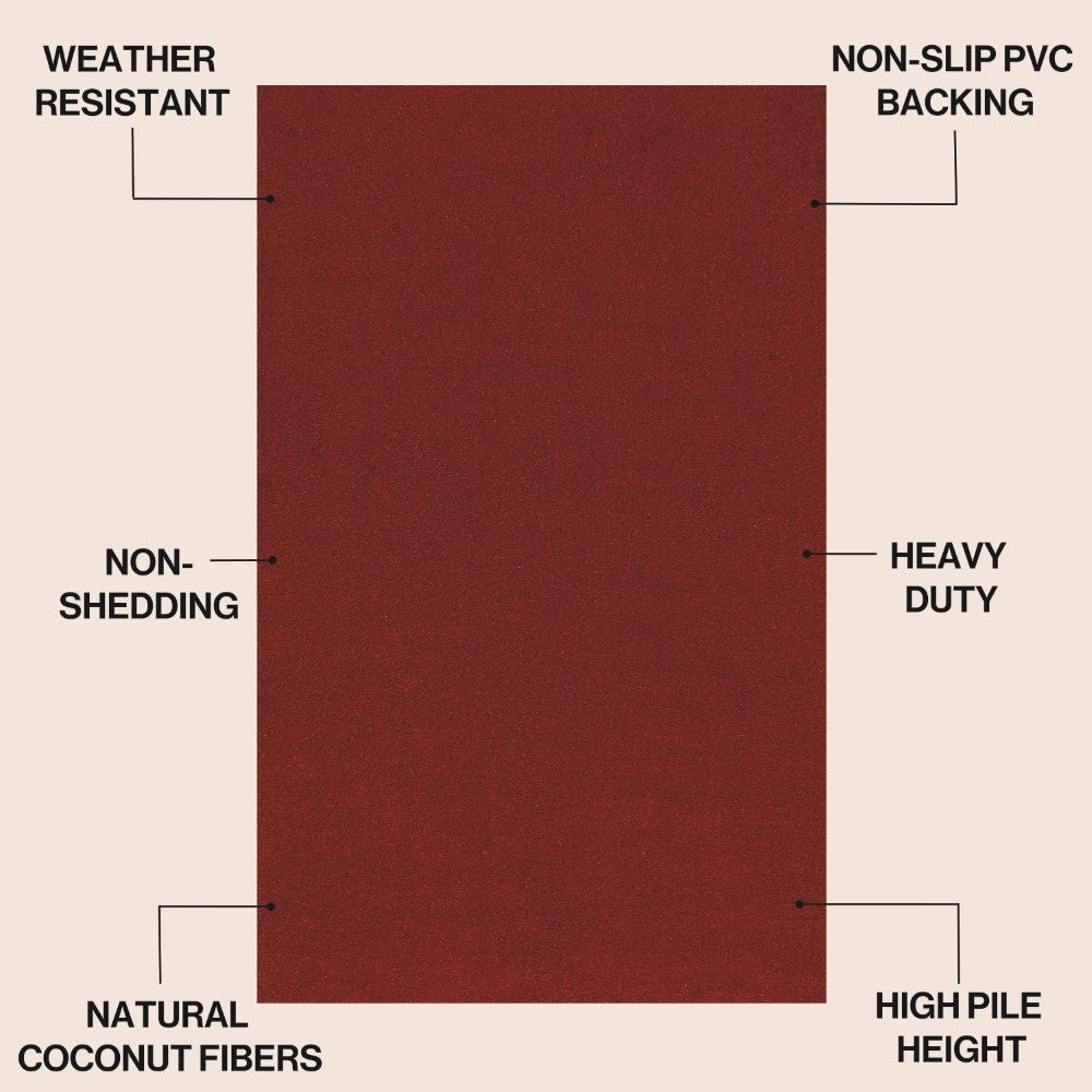 Priscilla Classic Casual Commerical Natural Coir Doormat