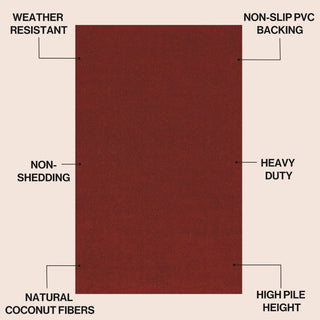 Priscilla Classic Casual Commerical Natural Coir Doormat