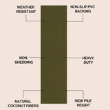 Priscilla Classic Casual Commerical Natural Coir Doormat