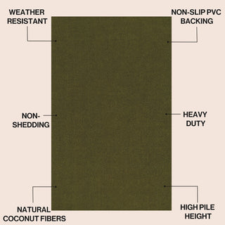 Priscilla Classic Casual Commerical Natural Coir Doormat
